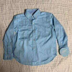 Boys Little English Blue Button Down Size 4